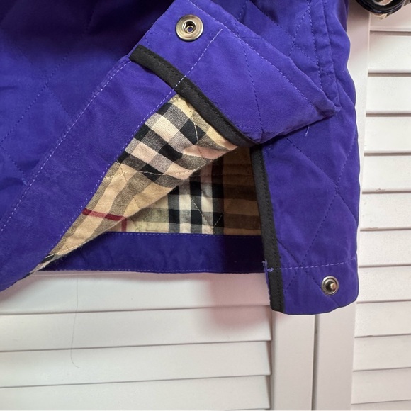 Burberry Quilted Barn Chore Jacket Coat Nova Check England Corduroy Collar Large - Picture 10 of 15